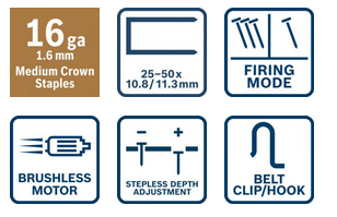 Bosch Akku-Holzklammerer EXPERT EXTH18V-50M / SOLO